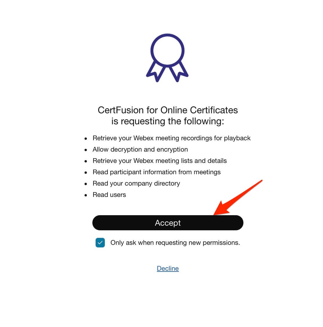 Grant Permissions